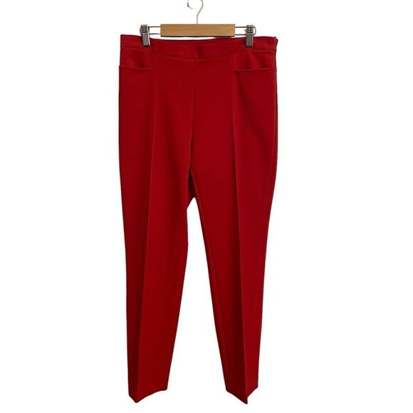 AKRIS Punto Rust Side Zip Stretch Ankle Pants Size 6 - Picture 1 of 7